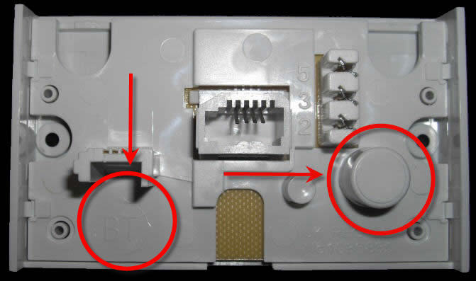 Openreach NTE5 Lower Front Bell Wire Detail