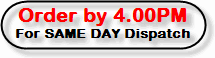 Order by 4.30PM for SAME DAY dispatch