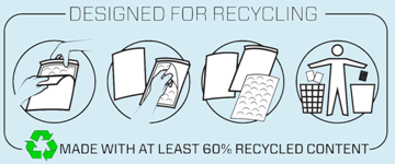 We use recycled packaging