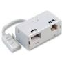 ADSL Microfilter (BT Plug to BT Socket/RJ11) Fly Lead